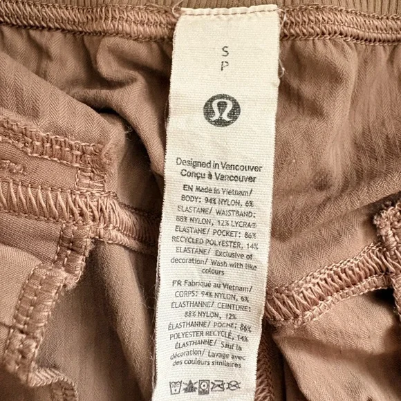 Lululemon Dance Small Studio Pants Relaxed Fit Mid Rise Cargo Jogger Taupetastic - Picture 11 of 11